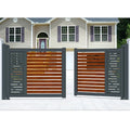 Powder Coated Garden Gate Pillar Aluminum Swing Gate
