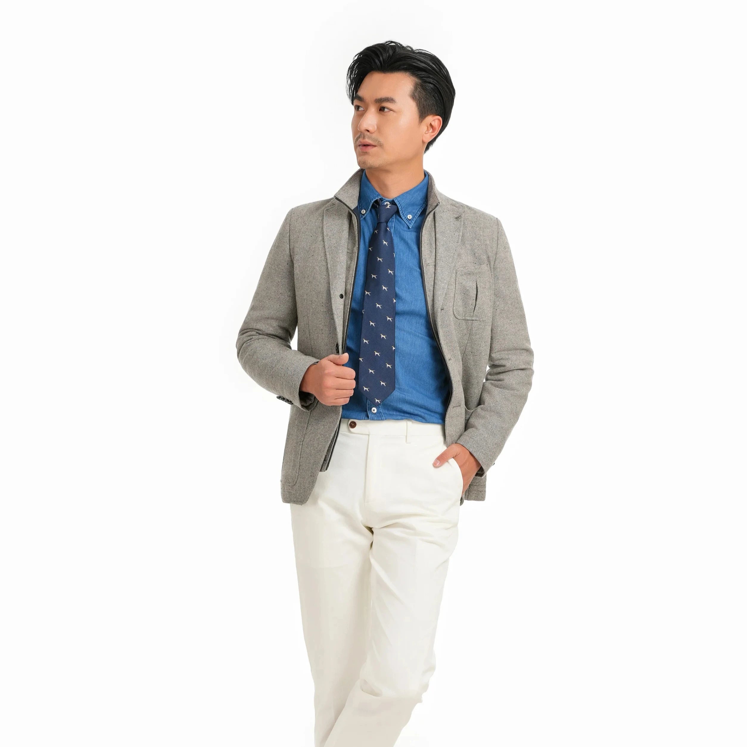 2323 Bosha MTM blazer Suit Men's Custom Suit Jackets Latest Design Worsted Fabric Blazer for Men