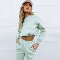 Autumn and Winter New Hot Quick Selling Popular Women's Clothing European and American Fashion Leisure Sports Suit Two-p