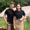 1pcs Start Custom Wholesale Heavy Pique Fabric Fashion Shirt Collar Polo Shirt New Short Sleeved Men's and Women's Polo Shirts