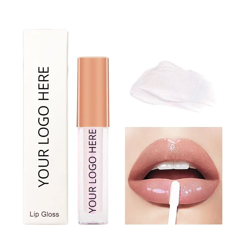 Wholesale No Logo Liquid Smooth Vegan Shiny Make up Lip Gloss Make Your Own Lipgloss