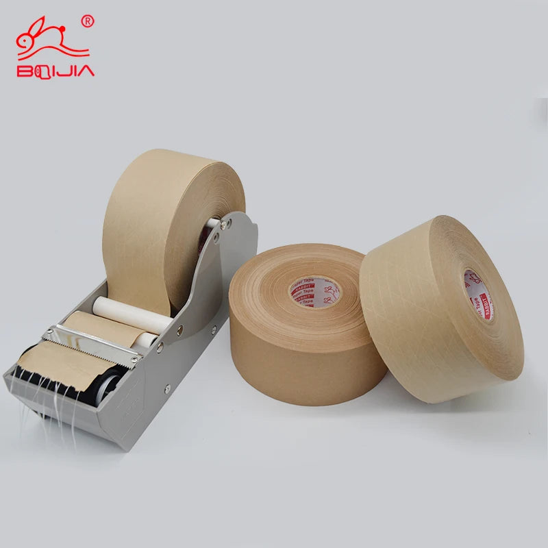 Custom Kraft Paper Gummed Bopp Paper Tape With Custom Printed Logo for Box Sealing