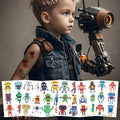 Hot Selling Children's Waterproof Sweat Proof Cartoon Robot Tattoo Stickers Eco-Friendly Facial Tattoos for Kids