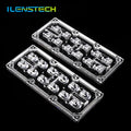 Newest Design Secondary Optics 2x6 Array Lens with Silicone Gasket /asymmetrical Led Lens