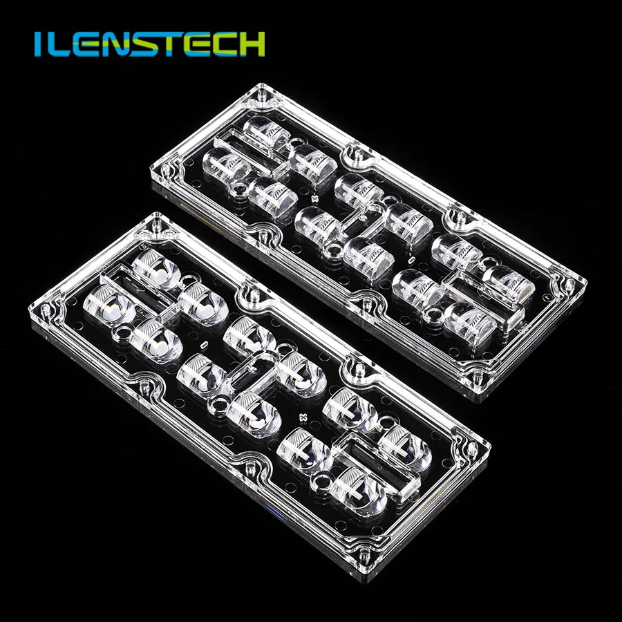 Newest Design Secondary Optics 2x6 Array Lens with Silicone Gasket /asymmetrical Led Lens