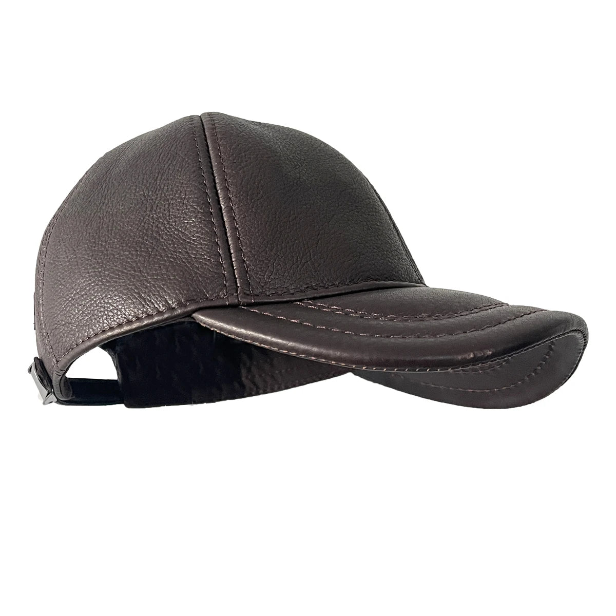 Sample Support Top Quality Winter Genuine Leather Baseball Cap for Man New Fashion Hat With Affordable Price