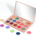 Wholesale 15 Color Premade Eye Shadow Palette High Pigmented Vegan Custom Labels Create Your Own Powder Form Makeup