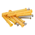 M8 M12 Fish Shape Nylon Plastic Expansion Sleeve Anchor Screws Bolt Chipboard Screw Plug Anchor