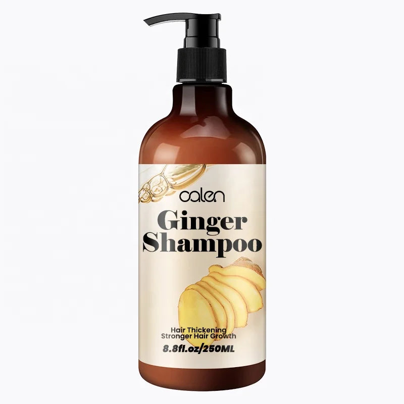10oz OALEN Soothing Volume Boosting Promote Hair Growth Herbal Turmeric Ginger Hair Shampoo