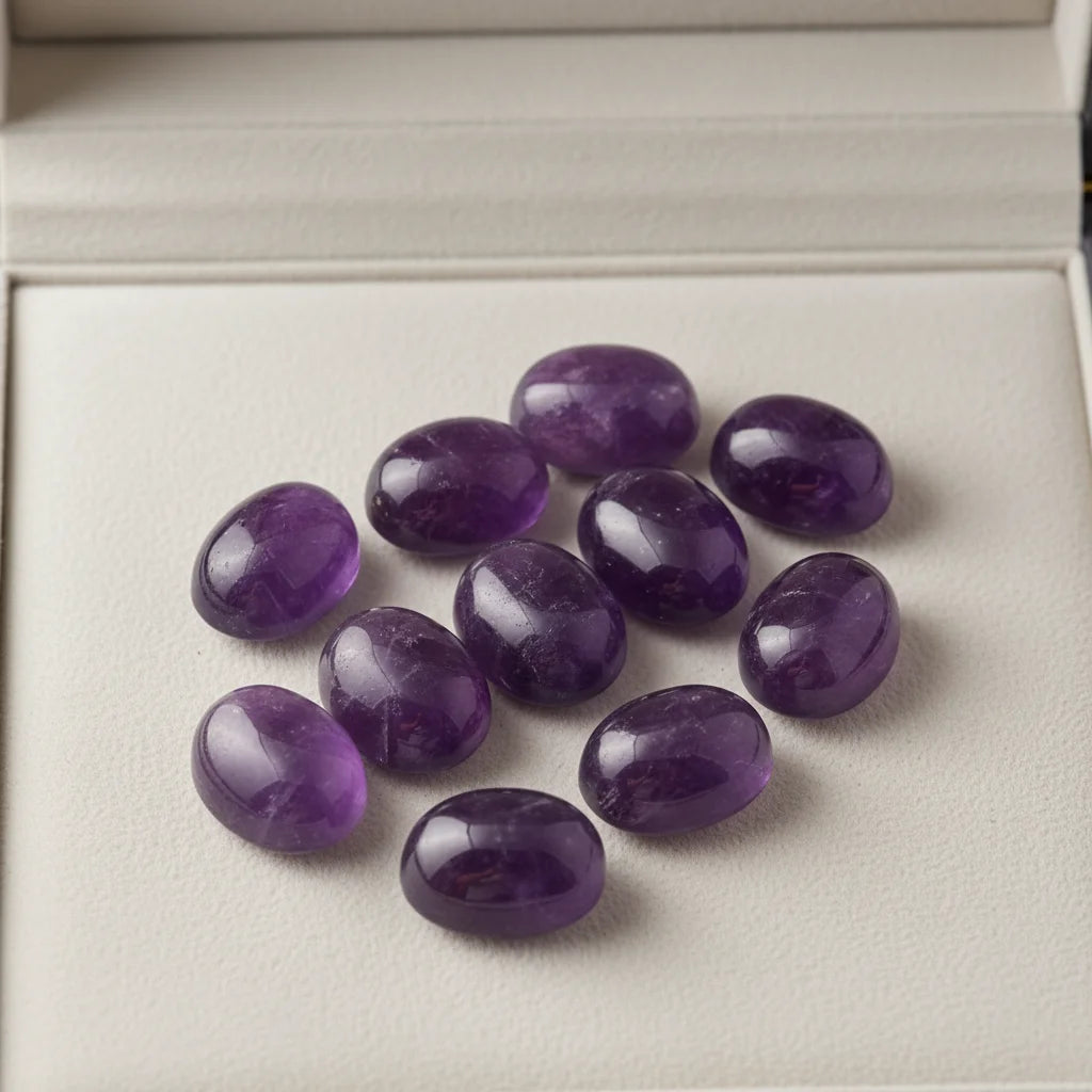 High-end Custom-made Natural Amethyst Oval Shape Supplier of High-quality Gemstone for Jewelry Professional Gemstone