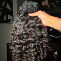100% Human Hair Bundle 20 22 24 Inches Unprocessed Raw Hair Double Weft Burmese Curly Bundles