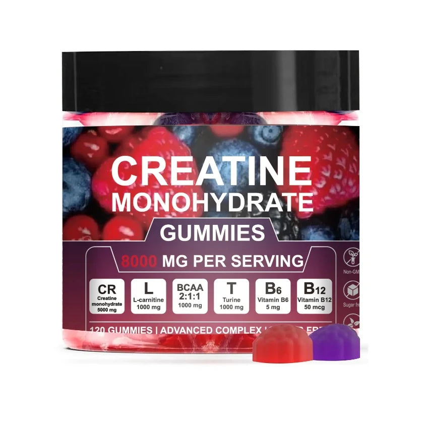 Hot Selling OEM Creatine Gummies Pre-Work Out for Muscle Strength Creatine Monohydrate for Adult