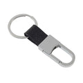Wholesale Promotional Custom logo Shape Letter Creative Small Gifts Men Classic Metal Leather Black Car Keychain