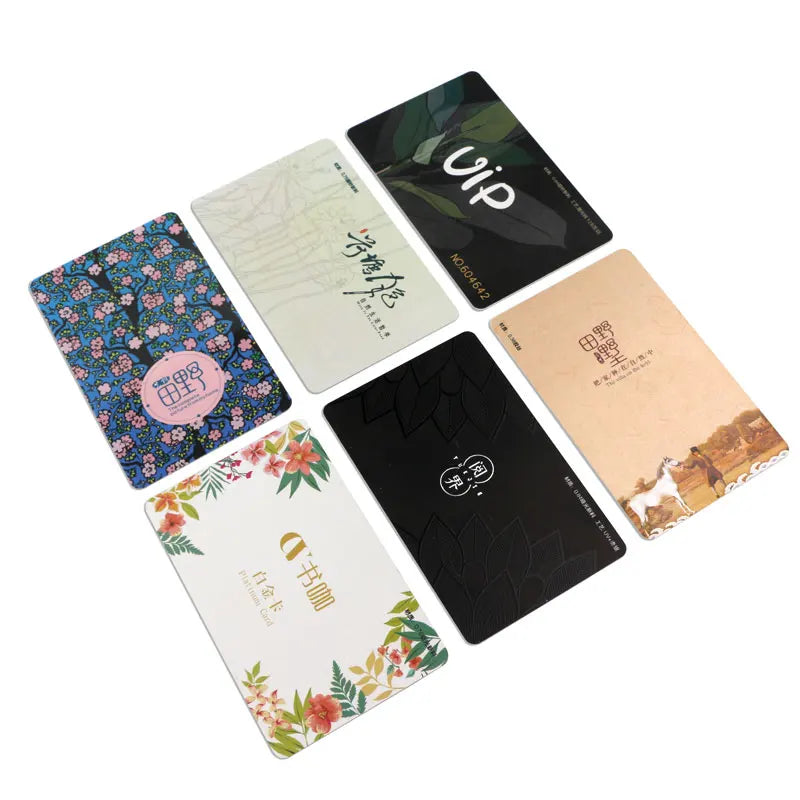 Offset Printed Custom Magnetic PVC Business Cards VIP Membership Card Blank Hard Surface Recycled Plastic Custom Shape Film