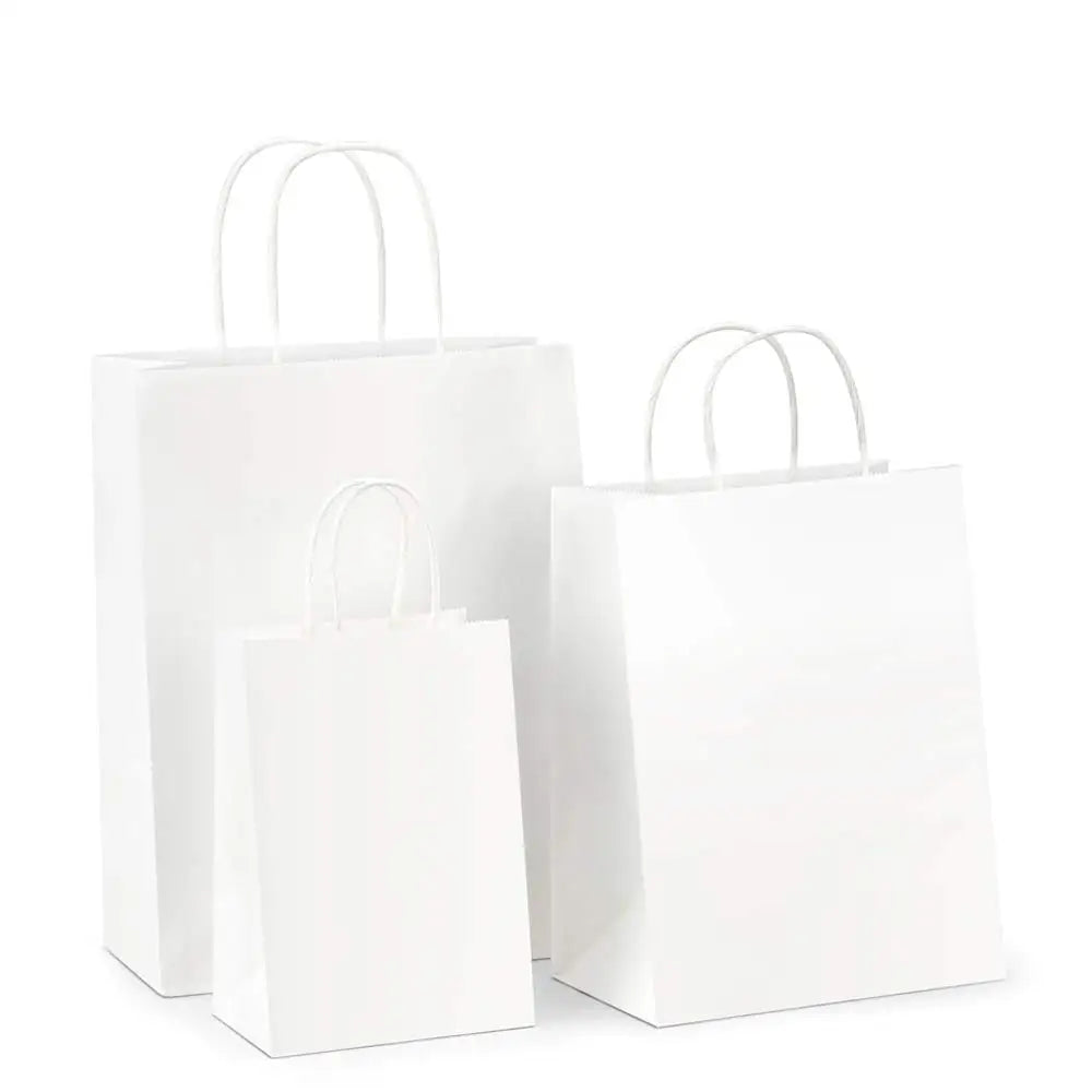 SZCX Wholesale Cheap Custom Logo Printed Pharmacy Medicine Sickness Sick White Paper Bag for Shop