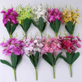YOPIN-1489 Hot Sale Orchid Phalaenopsis Bunch Latex Real Touch Artificial Mini Orchids