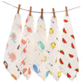Cartoon 6-Layer Cotton Muslin Baby Gauze Towel - Super Soft Newborn Bath Towels Wholesale