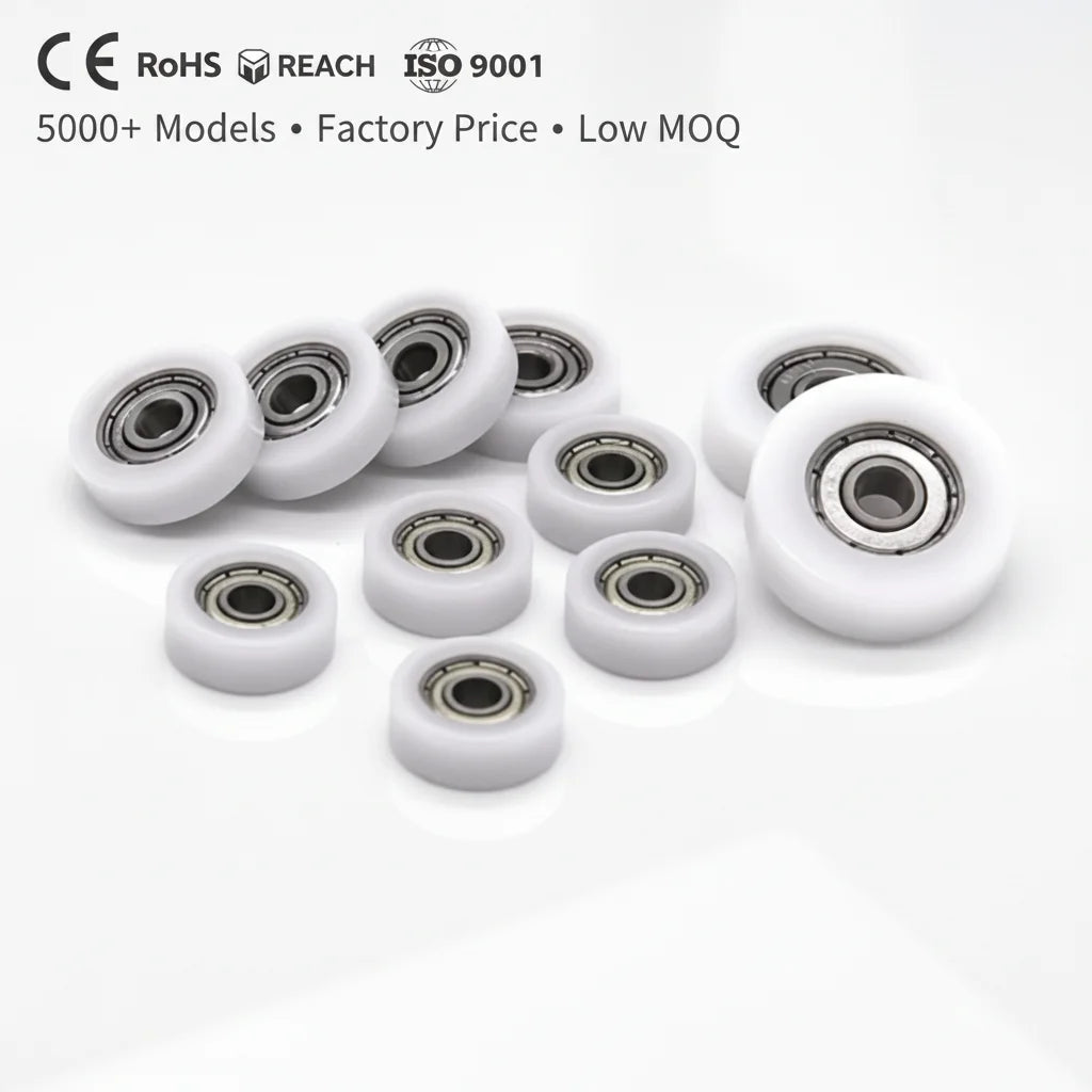 Plastic Roller Nylon Pulley Wheel bar Cabinet BS62633-7 6x33x7 Sliding windows Small Bearing Roller Door