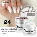 60915S Venalisa Jelly Gel 15 ml Led&UV Extend Sculpture Nail Art 24 Colors OEM Private Brand Camouflage Color Gel