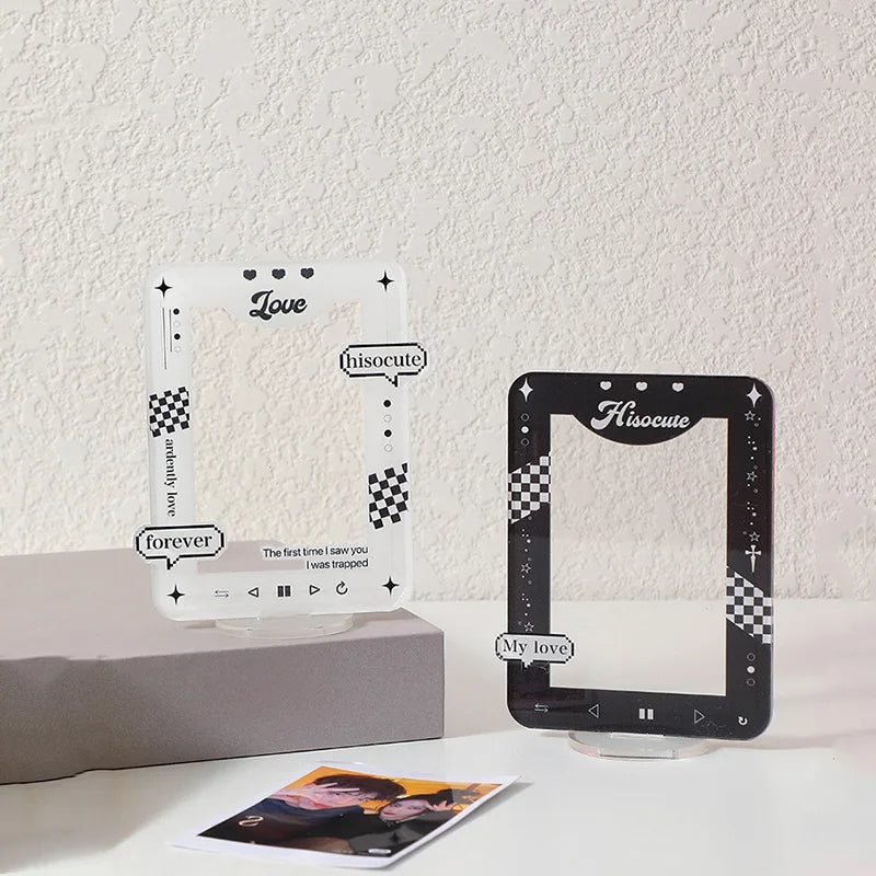 Custom Cute clear Acrylic Display Stand Picture Frame Family Acrylic Standee Digital Photo Frames
