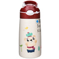 AOHEA Portable Sport Hot Kids Gym Water Bottles with Straw for Kids Stainless Steel Water Bottle for Kids