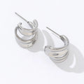 Women Tarnish Free Jewelry Women's Fashion Jewelry 316L Stainless Steel Dainty Hollow Stud Earrings