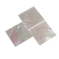 Square 40mm White Mother of Pearl Shell Slice Double Flat Square Shell Disc