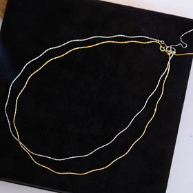 N55 45cm Silver Chain Adjustable Manufacturer 925 Sterling Silver Gold Plated Chain S925 Necklace Silver Jewelry