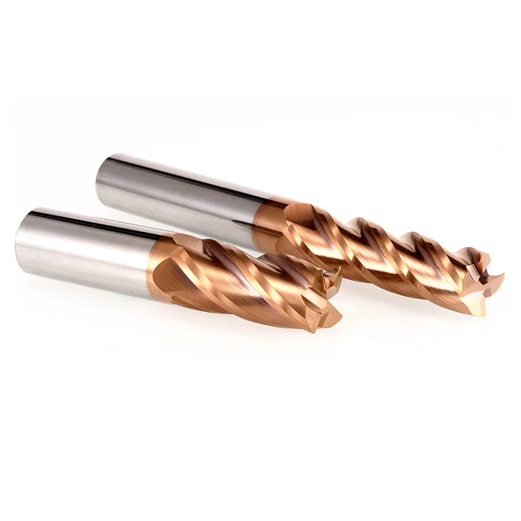 BKEA Wholesale 4-Flute Flat Endmills 58HRC Standard Length CNC Tools Milling Cutter Carbide End Mill with OEM Customization