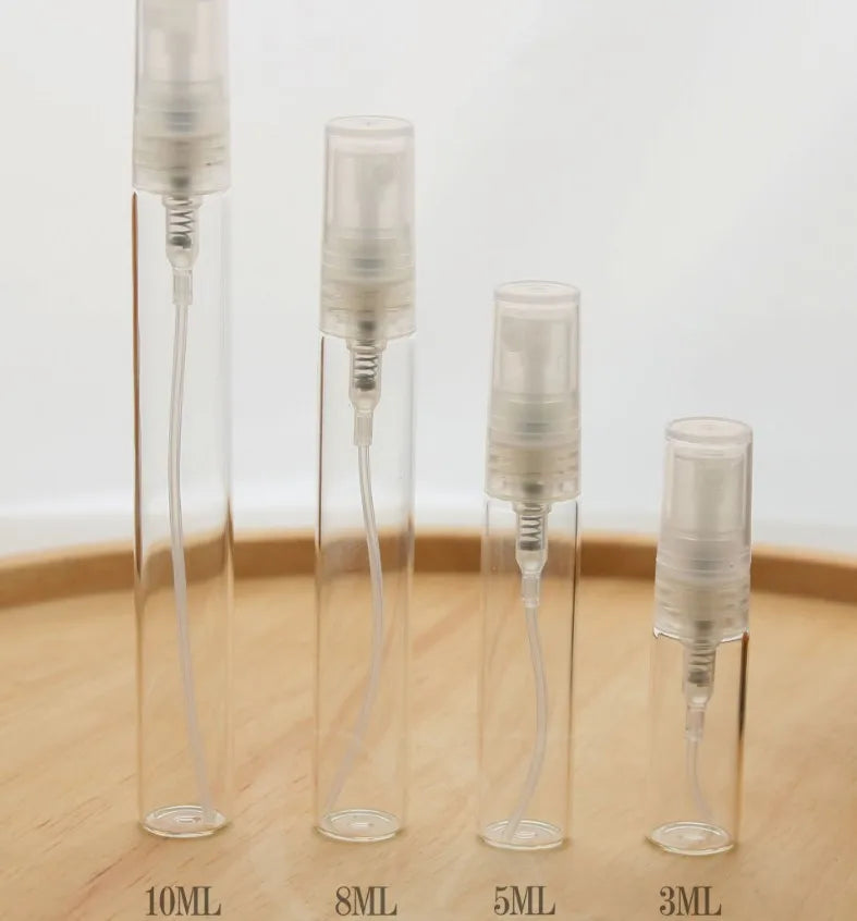 Mini 2ml Travel Bag Spray Glass Bottle Small Sample Empty Perfume Bottle for Home & On-the-Go Use