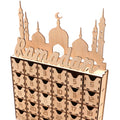 Ew DIY Wooden Ramadan Calender Box Elegant Eid Mubarak Decorations for Home & Office Muslim Holiday Lanterns Gift Box Supplies