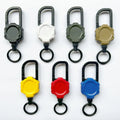 New Style Outdoor Tactical Carabiner Badge Holder Heavy Duty Retractable Badge Reel Keychain