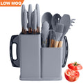 RTS Kitchen Tools Knives Accessories Cooking Utensil Stainless Steel Knife Set Silicone Kitchen Utensils Chef Kitchen Knife Set