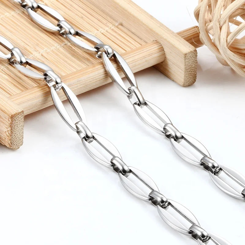 Wholesale Bulk Stainless Steel Chain Roll Waterproof Component for Necklace Bracelet Diy Jewelry Making Supply