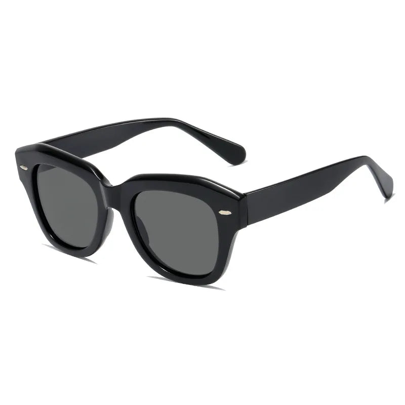 New European Luxury Brand Sun Glasses Fashion 2022 Green Thick Frame Sunglasses Men
