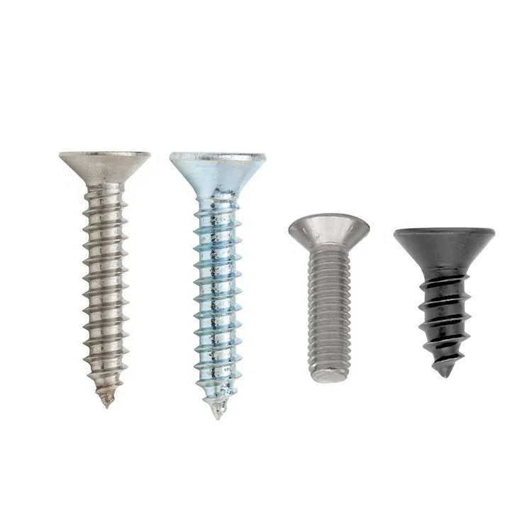 Factory Wholesale All Size Countersunk Head Screw 120 Degree Flat Head Screw Cross Recessed Flat Head Self Tapping Screws