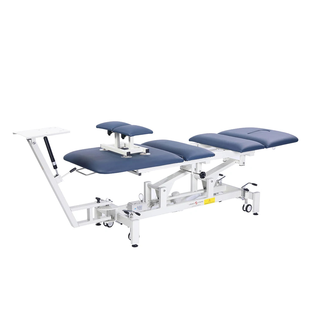 Traction Table for Treatment 4 Section Lumbar Spine Traction Device Physiotherapy Bed Chiropractic Drop Table Examination Couch