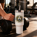 Topjlh Wholesale 40oz Sublimation Tumbler Stainless Steel Personalized Custom Logo with Handle for Daily Use and Office Commute