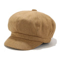 2023 New Autumn Winter Beret Hat for Women French Style Solid Color Cap Outdoor Casual Beret for Women