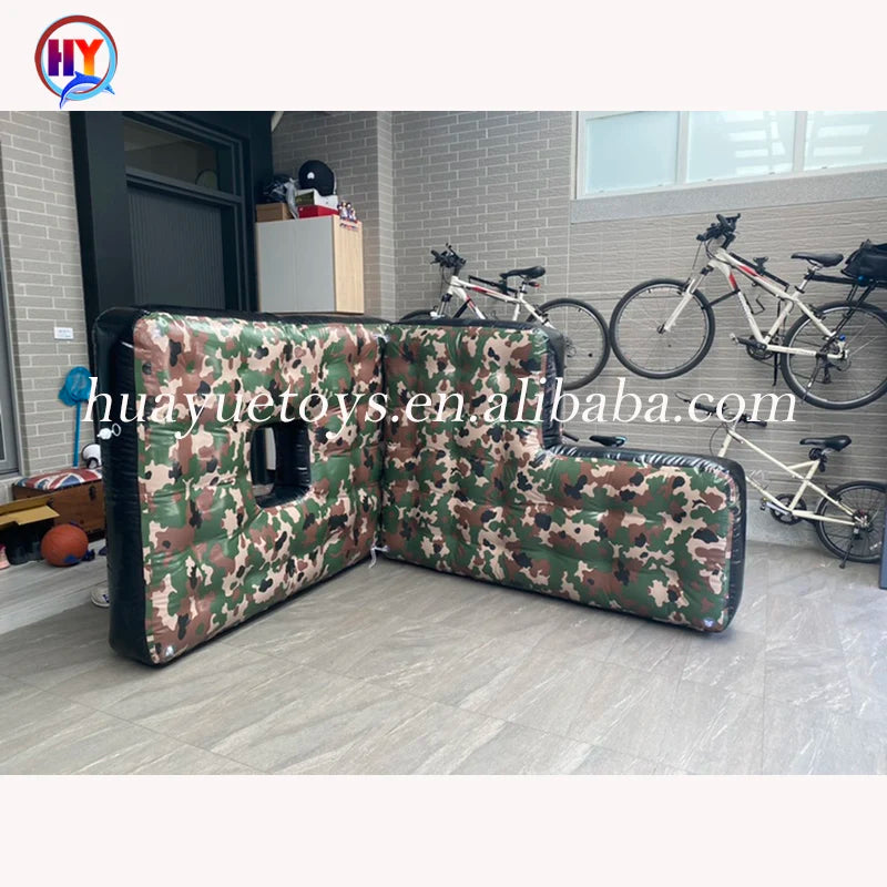 Outdoor Camouflage Color Paintball Barrier Inflatable Air Paintball Bunkers