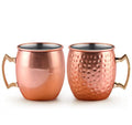 Wholesale 16/18oz Stainless Steel Coffee & Cocktail Cup Copper Pure Mull Hammered Moscow Mule Mug