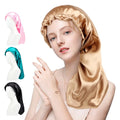 Hot Selling Ladies Beauty & Personal Care Hair Pullover Cap Long Wooden Ear Side Nightcap for Long Hair Care Solid Color