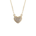 925 Sterling Silver Necklace Heart-Shaped Zircon Fashionable Daily Wear Jewelry for Women for Engagement Wedding Party