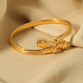 Vintage Non Tarnish Gold Plated Stainless Steel Bracelet Pharaoh Open Adjustable Cuff Bracelet for Women Pulseras Y Brazaletes