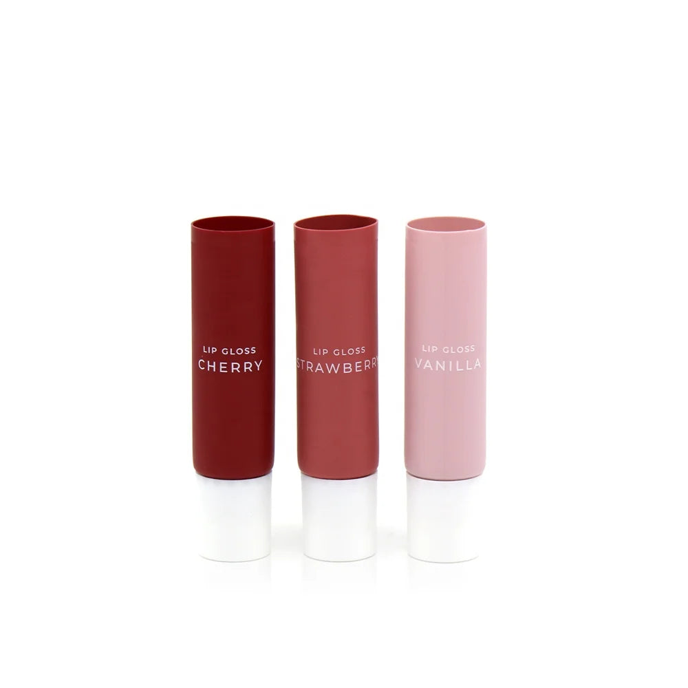 Custom Fancy PE Lip Gloss Tube with Plastic Applicator 7.5ml Mini Plastic Lip Balm Tube