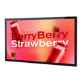 Safe and Secure Wall Mounted Advertising Machine with Tempered Glass for LCD Protection