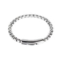 VEROMCA   6mm Square Pearl Stainless Steel Bracelets Woman Hip Hop Jewelry Fashion 18K Gold Plated Bracelet for Men's Gifts