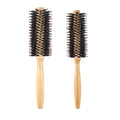 Hot Sale Wooden Boar Bristle Round Styling Roller Curly Nylon Hair Brush