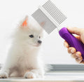 Stainless Steel Double-Sided Dog Comb - Dog Grooming Supplies Finishing Dog Pet Grooming Comb With Metal Pins