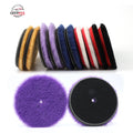 LEADMAX 5'' Car Polishing Wool Pad DA/GA/RO Polisher Round Lamb Wool Buffing Foam for Car/Piano/Ship/Aircraft Cr Polishing